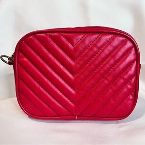 SHEIN Red Chevron Shoulder Bag